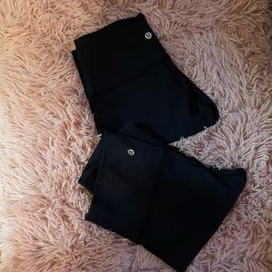 Lululemon Wunder Under High Rise Size 6 (SET OF 2)